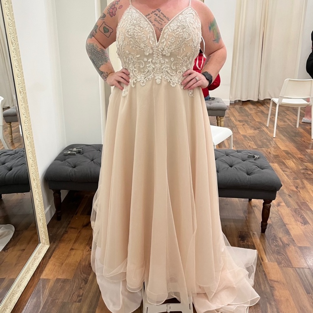 Galina Signature Wedding Gown - pink/blush